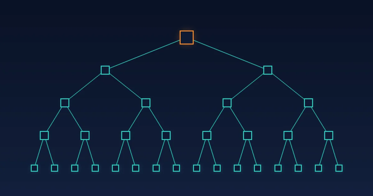 Albero di Merkle astratto che rappresenta la proof of reserves di un exchange