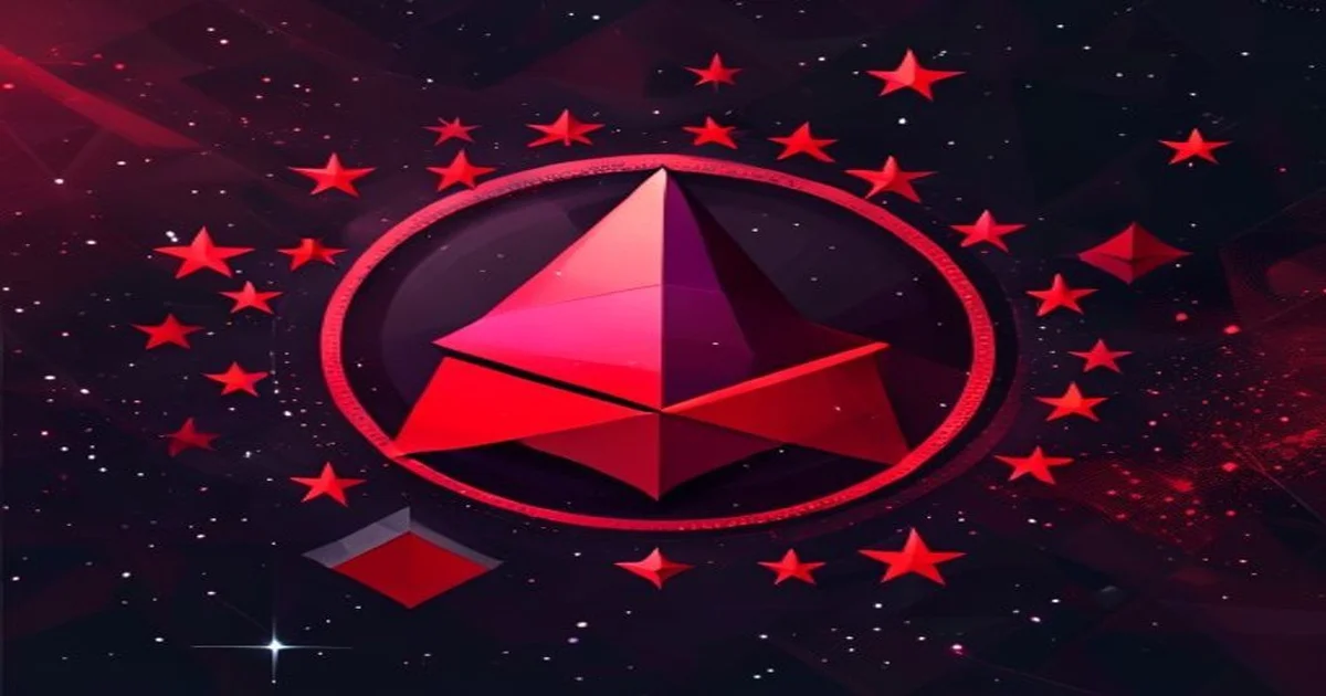 Binance logo with EU stars and red warning symbols — MiCA licence rejection July 2026