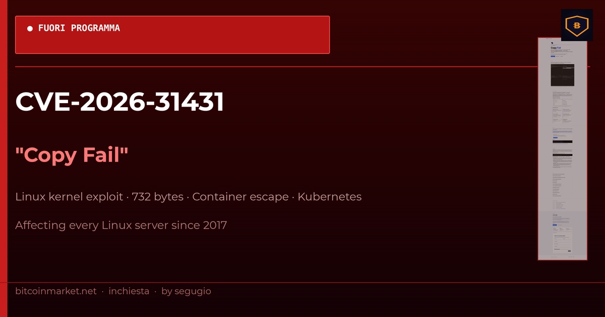 CVE-2026-31431 Copy Fail Linux Schwachstelle